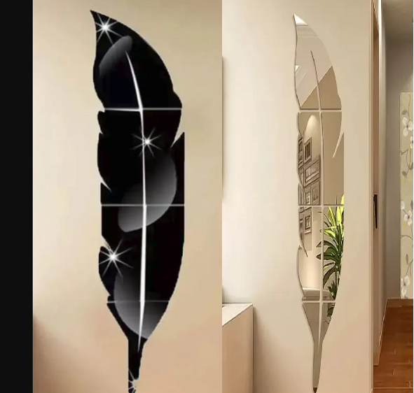 EVENTO Acrylic 3D Mirror Wall Leaf